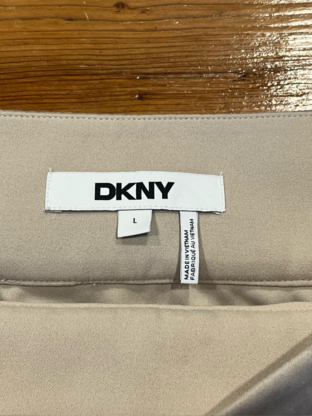 DKNY Studded Fringe Taupe Beige Tiered Faux Suede Mini Skirt Edgy - Picture 6 of 8